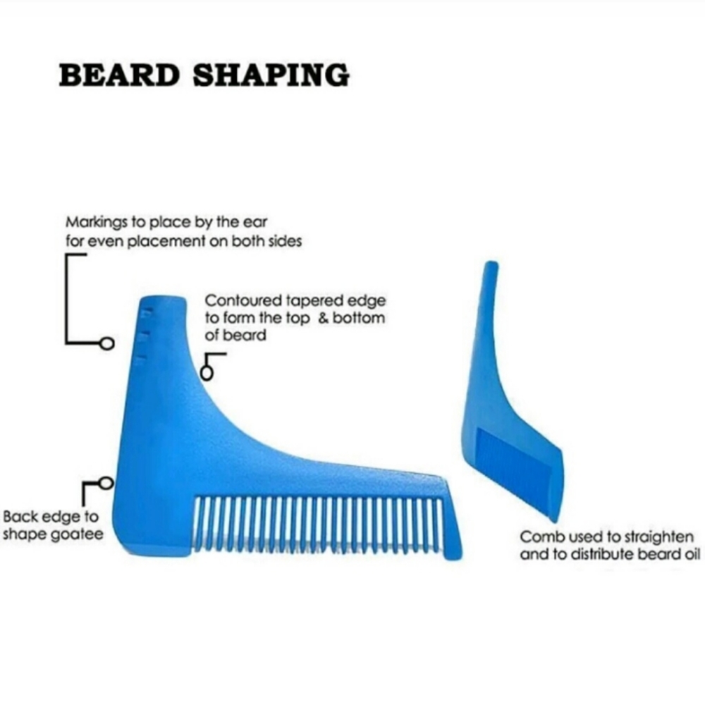 Men's Beard Shaper Tool and comb